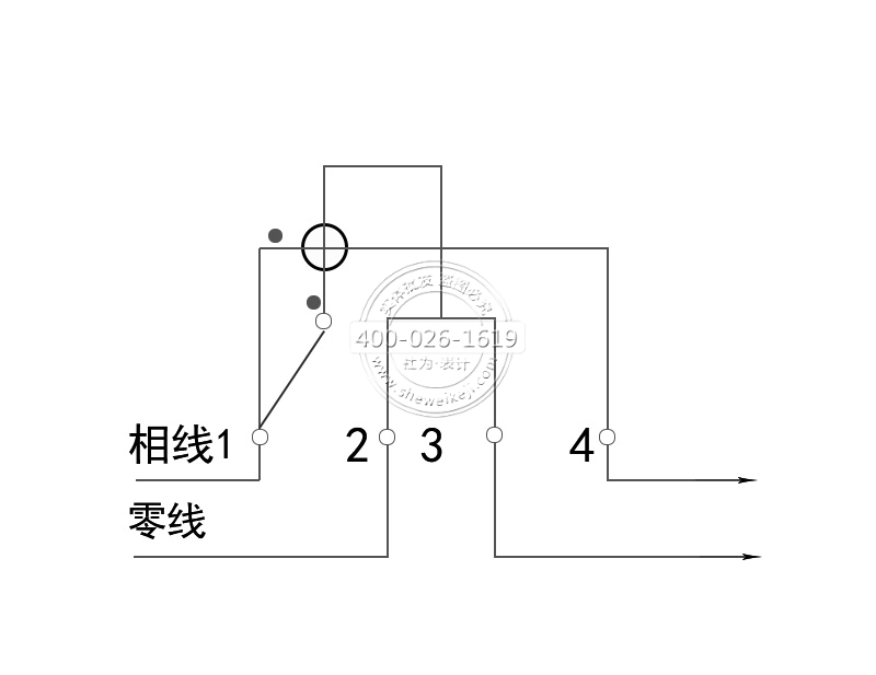 单相电子式电表双进双出接线图